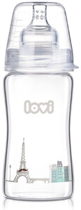 Поильники, бутылочки, чашки: Бутылочка стеклянная Diamond Glass Retro (250 мл) Boy