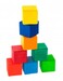 Конструктор дерев'яний — Різнобарвний кубик Nic дополнительное фото 1.