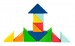 Конструктор деревянный - Разноцветный треугольник Nic дополнительное фото 6.