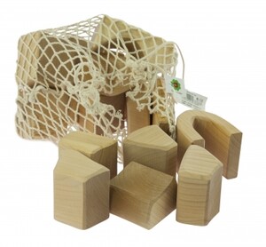 Розвивальні іграшки: Конструктор дерев'яний — Великий натуральний (17 ел.) Nic