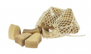 Кубики, пірамідки і сортери: Конструктор дерев'яний — Маленький натуральний (17 ел.) Nic