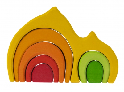 Дерев'яні конструктори: Конструктор дерев'яний — Будинок Габлі (жовтий) Nic