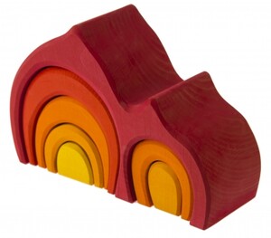 Пазли і головоломки: Конструктор дерев'яний — Будинок Габлі (червоний) Nic