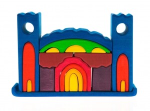 Розвивальні іграшки: Конструктор дерев'яний — Все в замку (синій) Nic