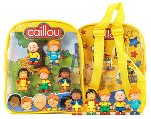 Ігри та іграшки: Игрововой набор Рюкзак с мини-фигурками (6 см), Caillou