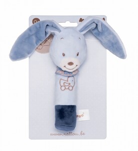 Розвивальні іграшки: Брязкальце з шарудінням кролик Бібу Nattou