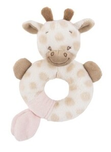 Развивающие игрушки: Погремушка-кольцо жираф Шарлотта Nattou