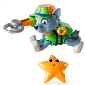 Игры и игрушки: Морской патруль: Рокки, фигурка (7 см) с механической функцией, Paw Patrol