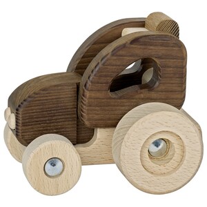 Машинка дерев'яна Трактор (натуральний) Goki