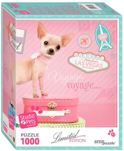 Игры и игрушки: Пазл Щенок, серия Limited Edition, Studio Pets By Myrna, 1000 эл., Step Puzzle