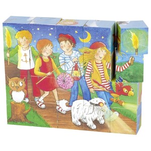 Ігри та іграшки: Кубики дерев'яні Peggy Diggledey Goki
