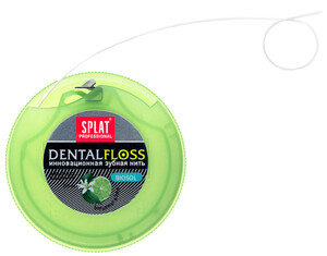 Зубні пасти, щітки та аксесуари: Объемная зубная нить Dental Floss, бергамот и лайм, Splat