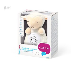 Ігри та іграшки: М'яка іграшка з проектором «Вівця Скарлет» (60 мелодій), BabyOno