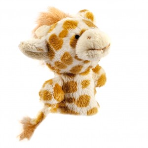 Ігри та іграшки: Лялька для пальчикового театру — Жираф з хвостом Goki