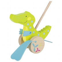 Каталки: Іграшка-штовхач Крокодил Goki
