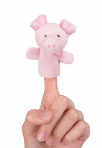 Кукла для пальчикового театра - Свинка Goki