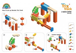Головоломки и логические игры: Конструктор Trix Track Флиппер Wonderworld