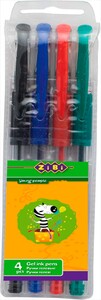 Ручки і маркери: Набір гелевих ручок STANDARD, 4 кольори, KIDS Line, ZiBi