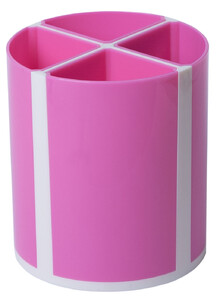 Канцелярские товары: Подставка для пишущих принадлежностей Твистер, розовая, 4 отделения, KIDS Line, ZiBi