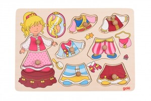Ігри та іграшки: Пазл-вкладиш Одягни принцесу Goki
