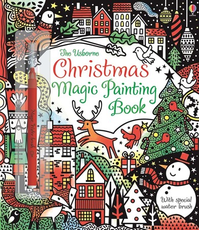 Рисование, раскраски: Christmas Magic Painting Book [Usborne]