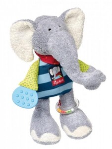 Мягкие игрушки: Мягкая игрушка интерактивная Слон (28 см) Sigikid
