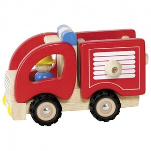 Машинки: Машинка дерев'яна Пожежна (червона) Goki