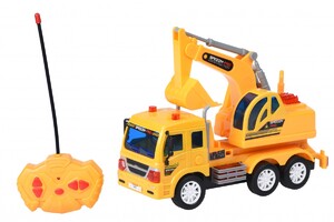 Ігри та іграшки: Машинка на р/у CITY Вантажівка з ковшем Same Toy