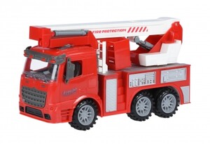 Машинки: Машинка інерційна Truck Пожежна машина з підйомним краном Same Toy