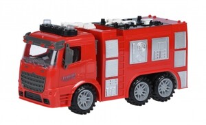 Спасательная техника: Машинка инерционная Truck Пожарная машина со светом и звуком Same Toy