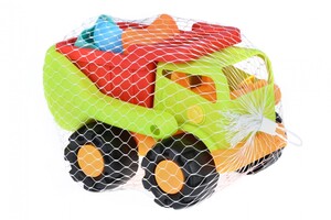 Розвивальні іграшки: Набір для гри з піском Вантажівка зелена (6 од.) Same Toy