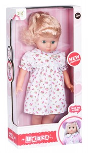 Ляльки: Лялька біло-рожевому платті квіточку (45 см), Same Toy
