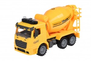 Машинки: Машинка инерционная Truck Бетономешалка (желтая) со светом и звуком Same Toy