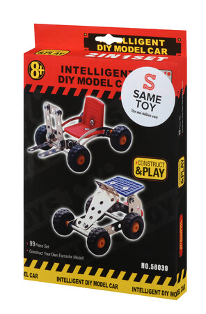 Металлические конструкторы: Конструктор металлический Intelligent DIY Model Car (2 модели) Same Toy