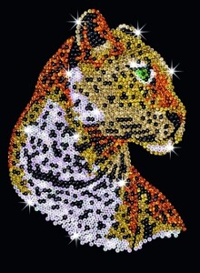 Набор для творчества BLUE Leopard Sequin Art
