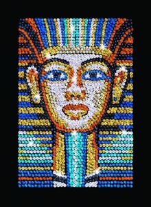 Аплікації та декупаж: Набір для творчості ORANGE Tutankhamun New Sequin Art