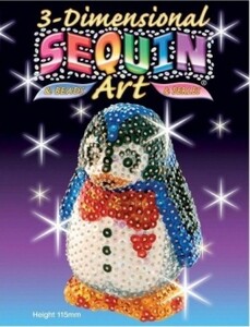 Аппликации и декупаж: Набор для творчества 3D Penguin Sequin Art