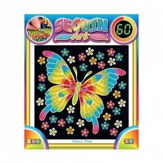 Аппликации и декупаж: Набор для творчества 60 Butterfly Sequin Art
