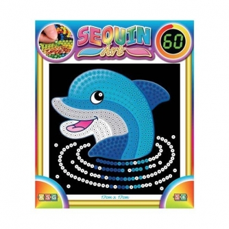 Аплікації та декупаж: Набір для творчості 60 Dolphin Sequin Art