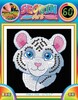 Набор для творчества 60 White Tiger Sequin Art