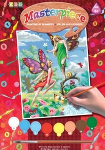 Щоденники, розмальовки та наліпки: Набір для творчості PAINTING BY NUMBERS JUNIOR Fairies Sequin Art