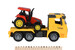 Машинка інерційна Truck Тягач (жовтий) з трактором Same Toy дополнительное фото 1.