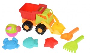 Розвивальні іграшки: Набір для гри з піском — Вантажівка Зелена (7 од.) Same Toy