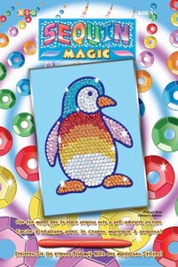 Аппликации и декупаж: Набор для творчества SEQUIN MAGIC Penguin Sequin Art