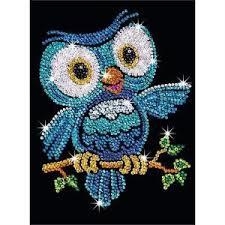 Набор для творчества RED Ozzy Owl Sequin Art