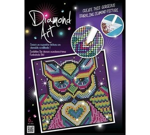 Аплікації та декупаж: Набір для творчості DIAMOND ART Owl New Sequin Art