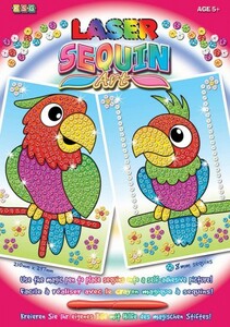 Набор для творчества LASER Parrots Sequin Art