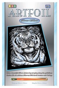 Набір для творчості ARTFOIL SILVER White Tiger Sequin Art