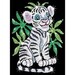 Набор для творчества RED Toby the White Tiger Cub Sequin Art дополнительное фото 1.