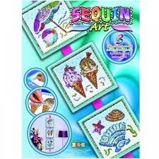 Аплікації та декупаж: Набір для творчості SEASONS Summer Sequin Art